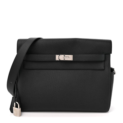 Hermes Togo Kelly Messenger GM Black 1 of 11