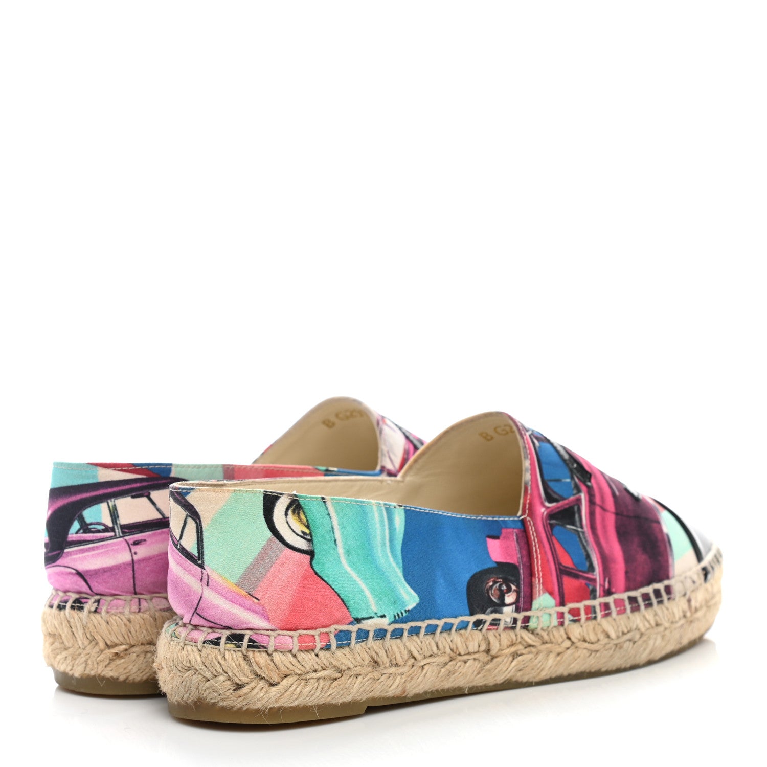 Chanel Fabric Patent CC Espadrilles 37 Multicolor Black 4 of 12