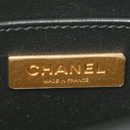 Chanel Lambskin Quilted Small Flap Top Handle Bag Black 6 of 10