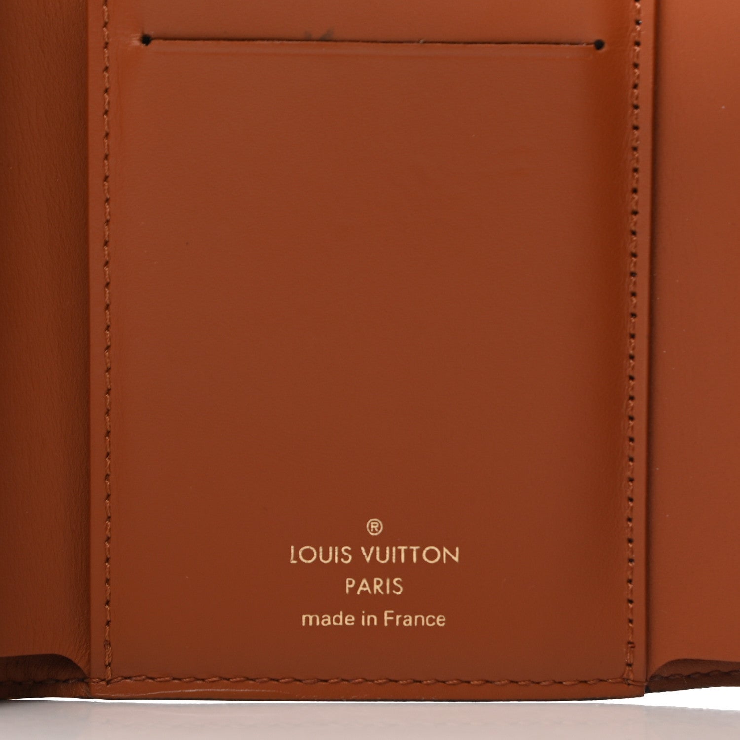 Louis Vuitton Monogram Flower Lock Compact Wallet Caramel 6 of 10