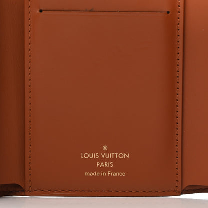 Louis Vuitton Monogram Flower Lock Compact Wallet Caramel 6 of 10