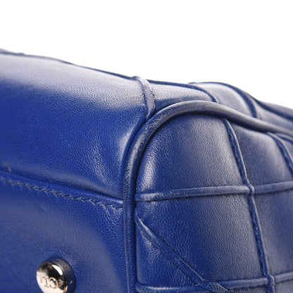 Christian Dior Lambskin Cannage Granville Polochon Blue 17 of 21