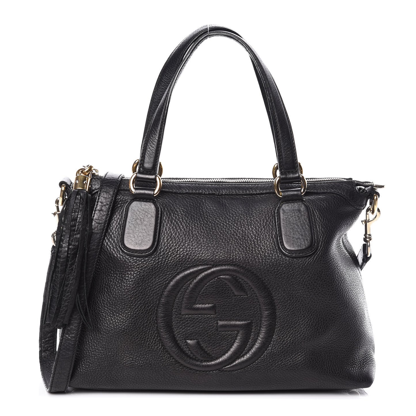 Cellarius Calfskin Small Soho Top Handle Satchel Black