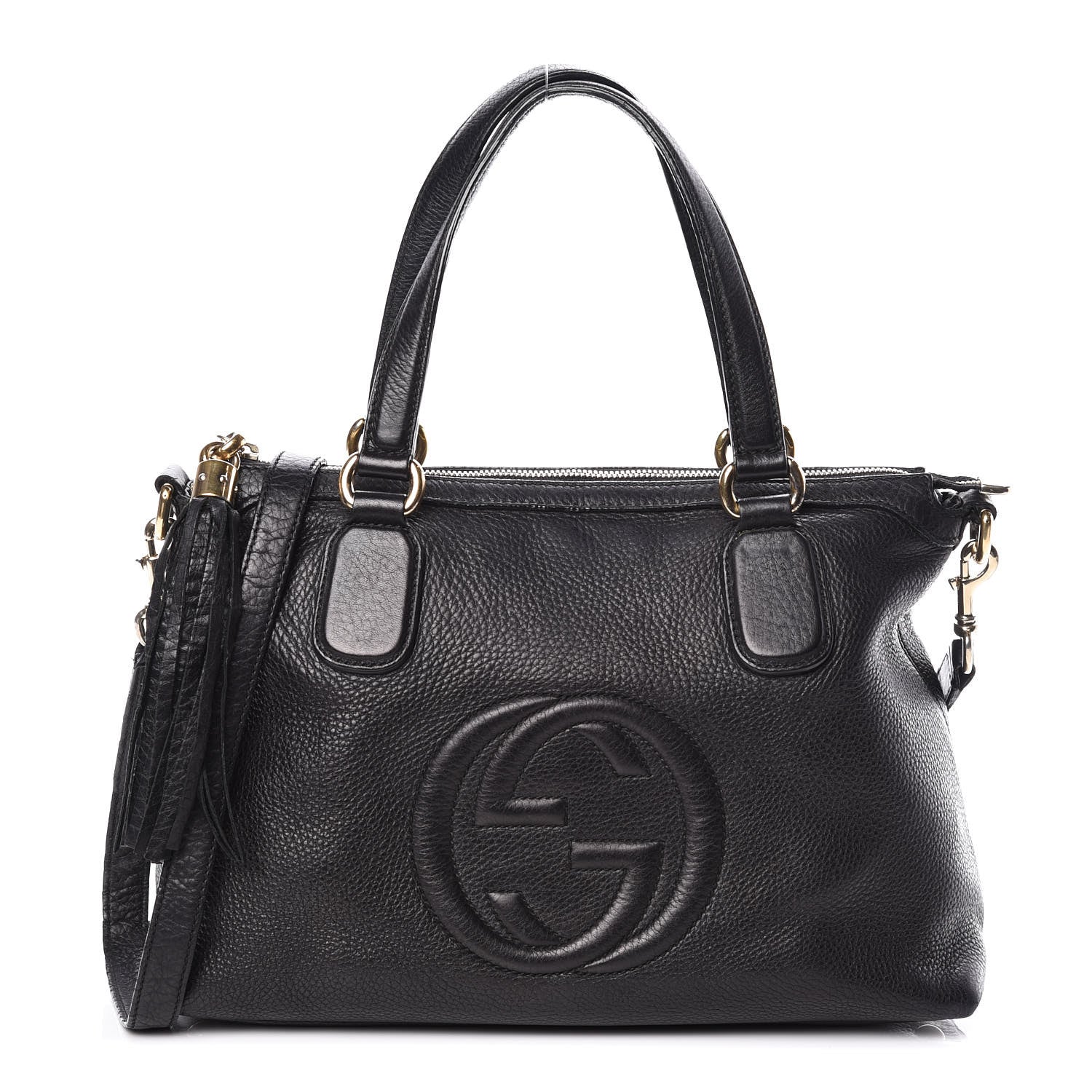 Gucci Cellarius Calfskin Small Soho Top Handle Satchel Black 1 of 10