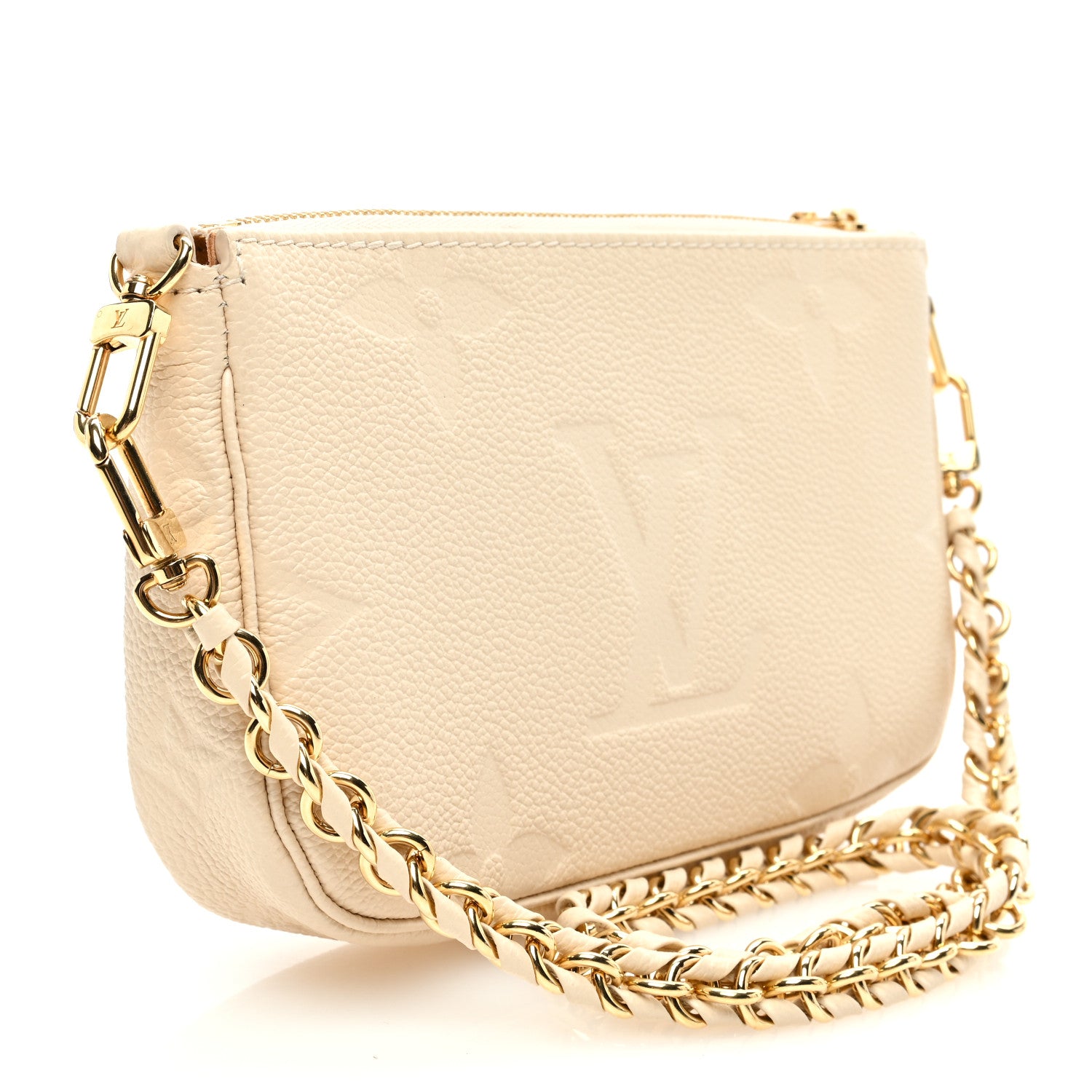 Louis Vuitton Empreinte Monogram Giant Multi Pochette Accessories Mini Pochette Cream 3 of 9