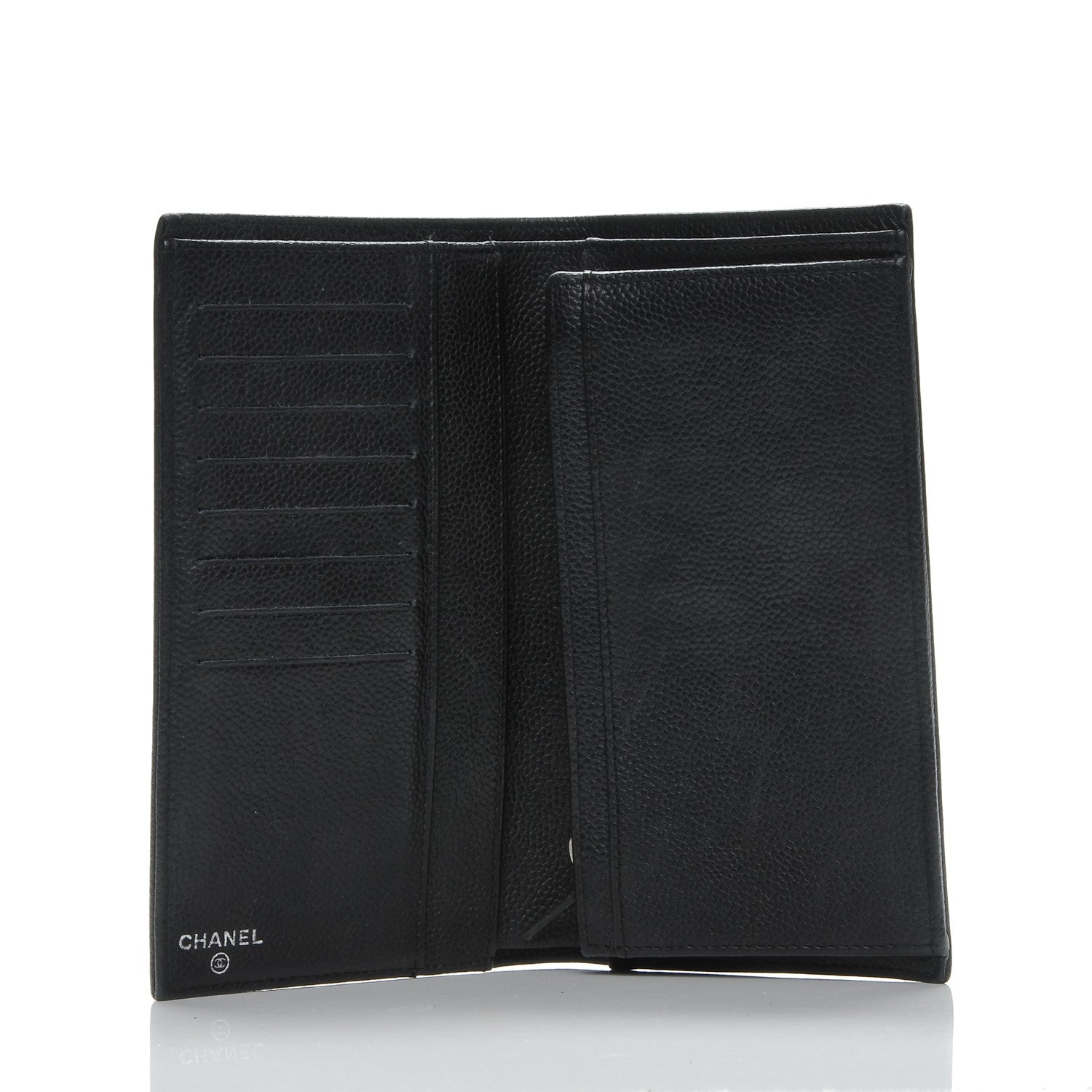 Chanel Caviar Timeless CC Yen Wallet Black 6 of 8