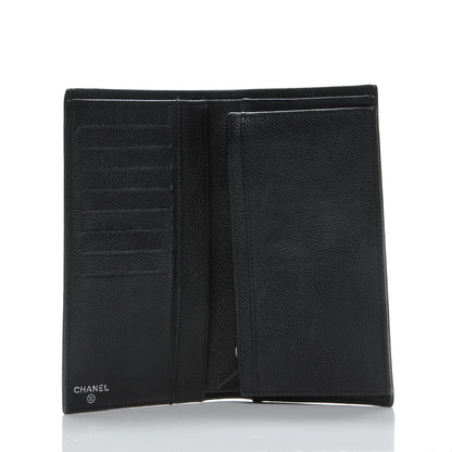 Chanel Caviar Timeless CC Yen Wallet Black 6 of 8