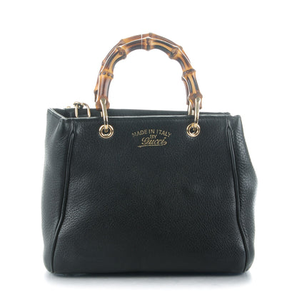 Gucci Cellarius Calfskin Mini Bamboo Shopper Tote Black 1 of 7