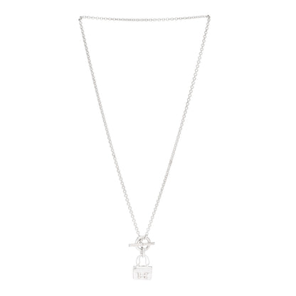 Hermes Sterling Silver Constance Amulettes Pendant Necklace 3 of 6
