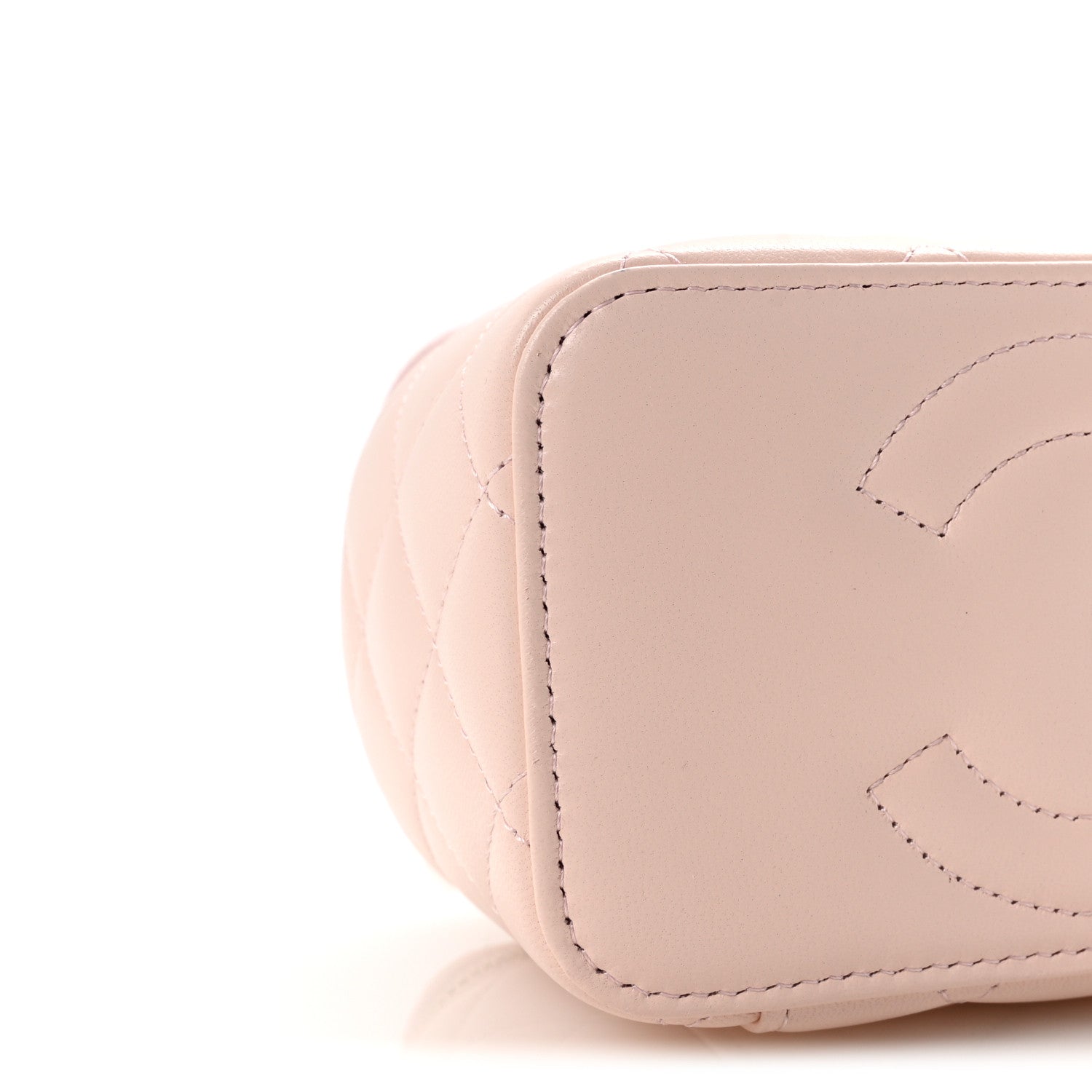 Chanel Lambskin Quilted Trendy Small Top Handle Vanity Case With Chain Light Pink 9 of 11