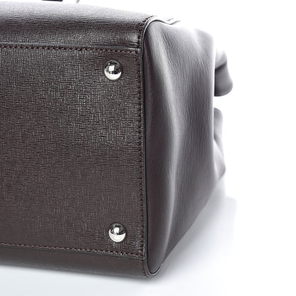 Fendi Vitello Elite Regular 2Jours Tote Caffe Noir 7 of 10