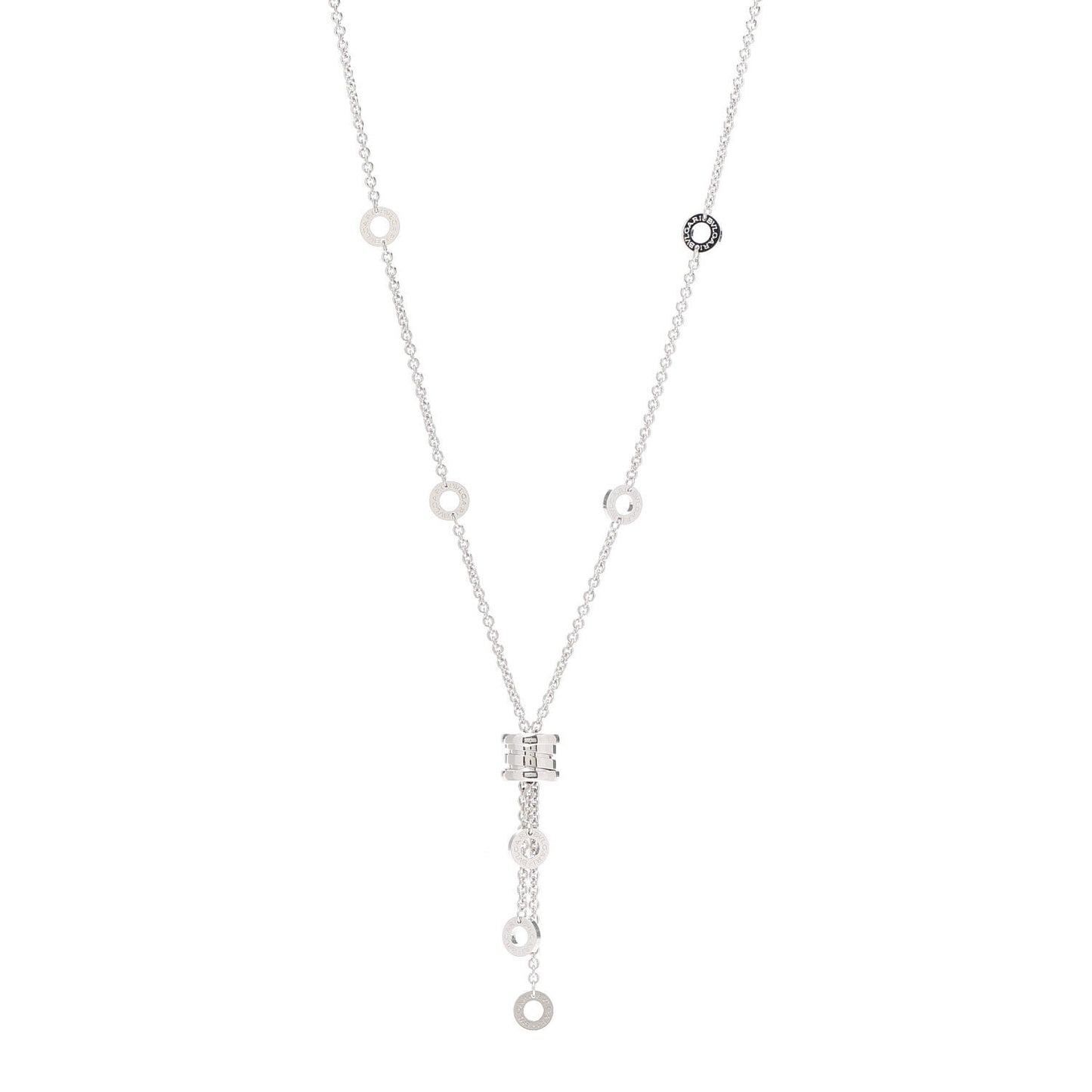 18K White Gold B.Zero1 Lavalier Necklace