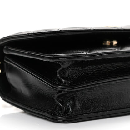 Chanel Calfskin Quilted Mini Maxi Pearls Wallet On Chain WOC Black 9 of 10