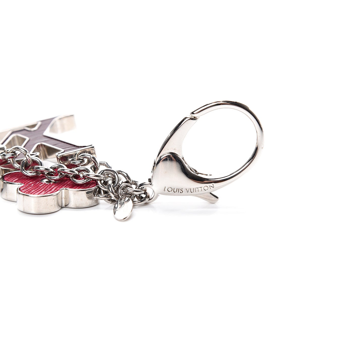Fleur d'Epi Bag Charm Figue Fuchsia Indigo