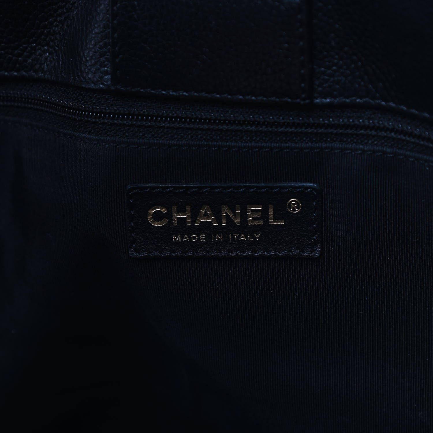 Chanel Calfskin Cerf Executive Shopper Tote Black 6 of 9