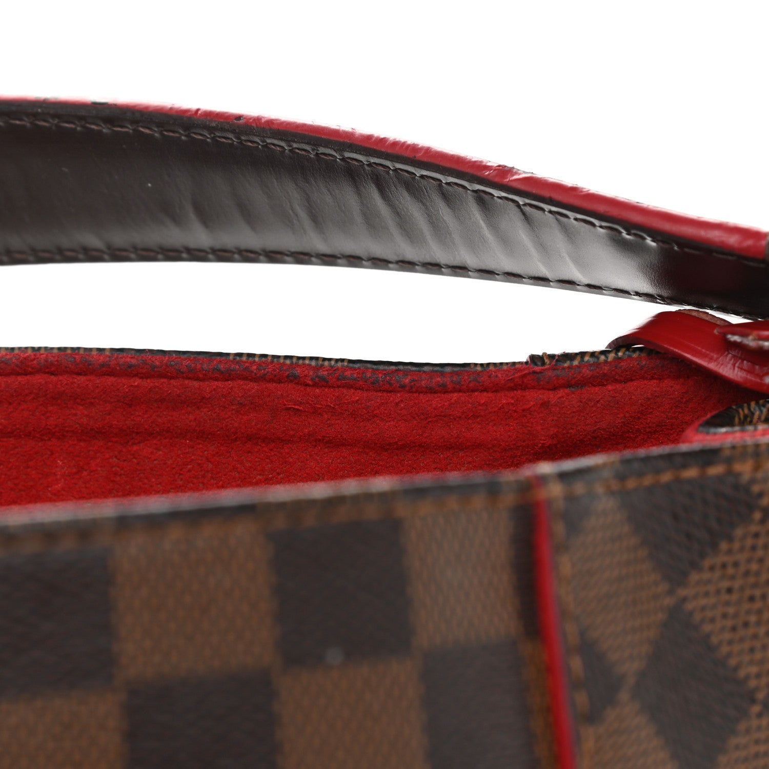 Louis Vuitton Damier Ebene Caissa Hobo Cherry 20 of 22