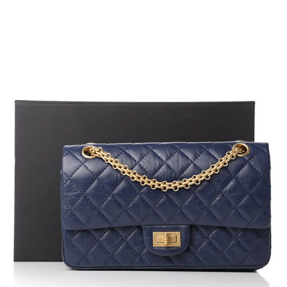 Chanel Aged Calfskin Quilted 2.55 Reissue 225 Flap Navy 11 of 11