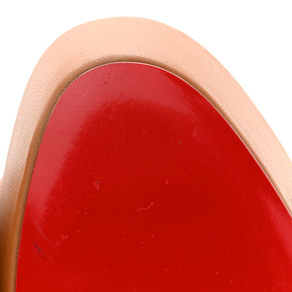 Christian Louboutin Nappa Loubi Bee Alta 130 Sandals 37 Nude 10 of 13