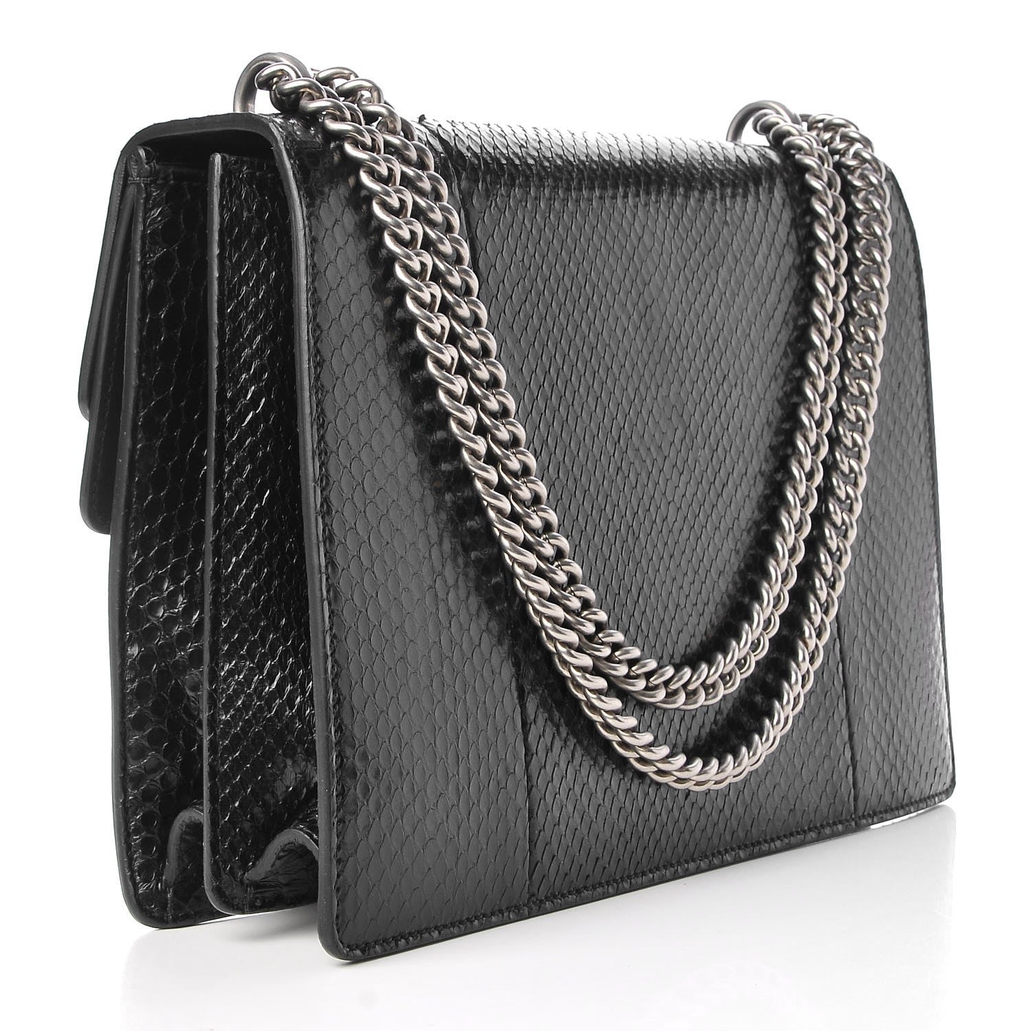 Gucci Python Medium Dionysus Shoulder Bag Black 4 of 9