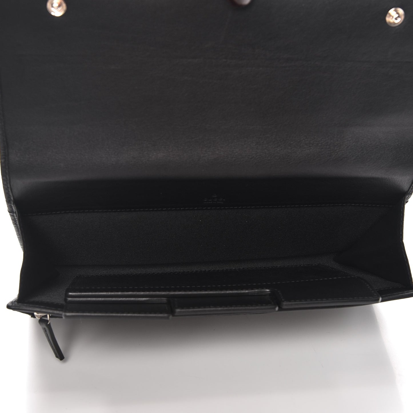 Microguccissima Travel Organizer Flap Wallet Black