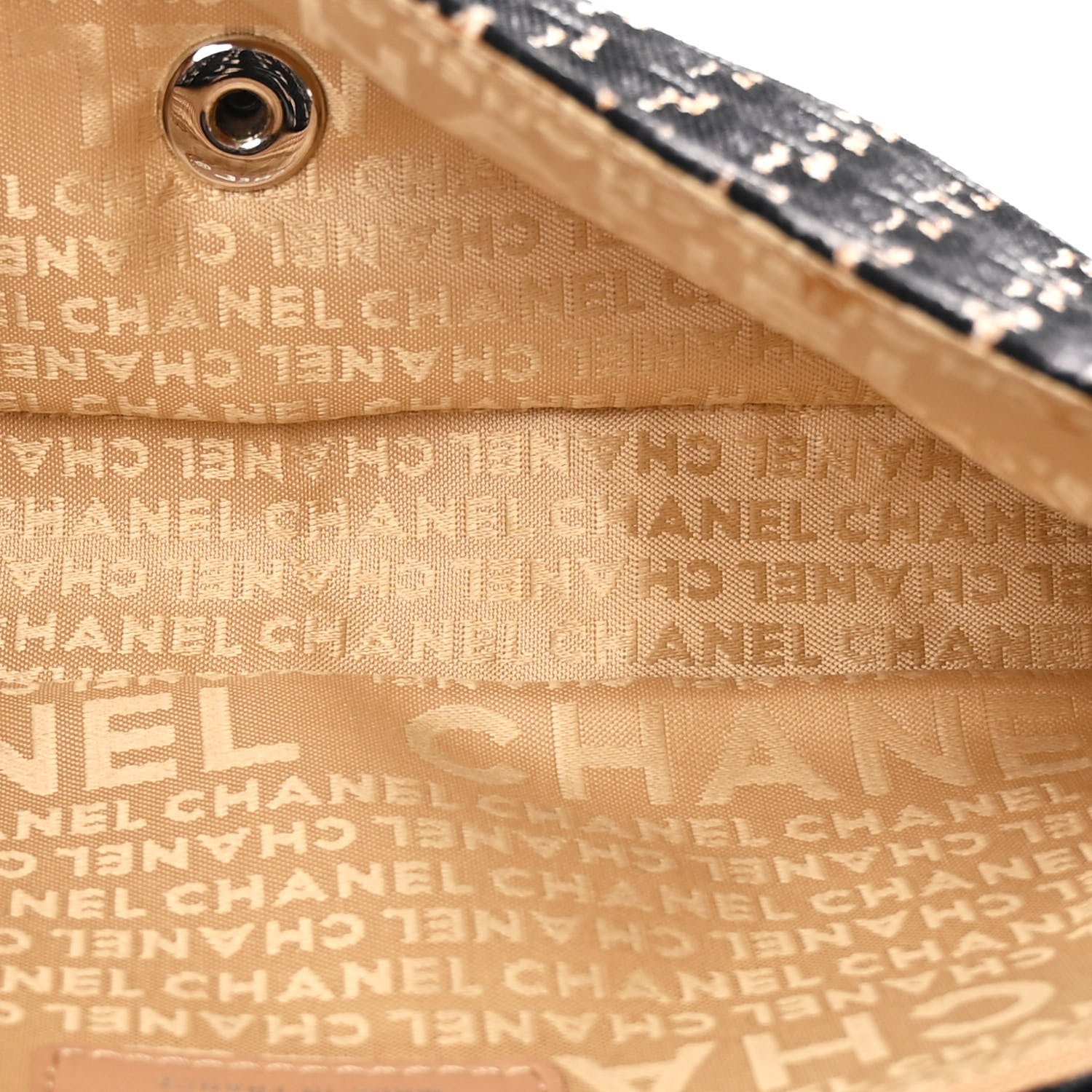 Chanel Canvas Lambskin Small Flap Black Beige Multicolor 5 of 11