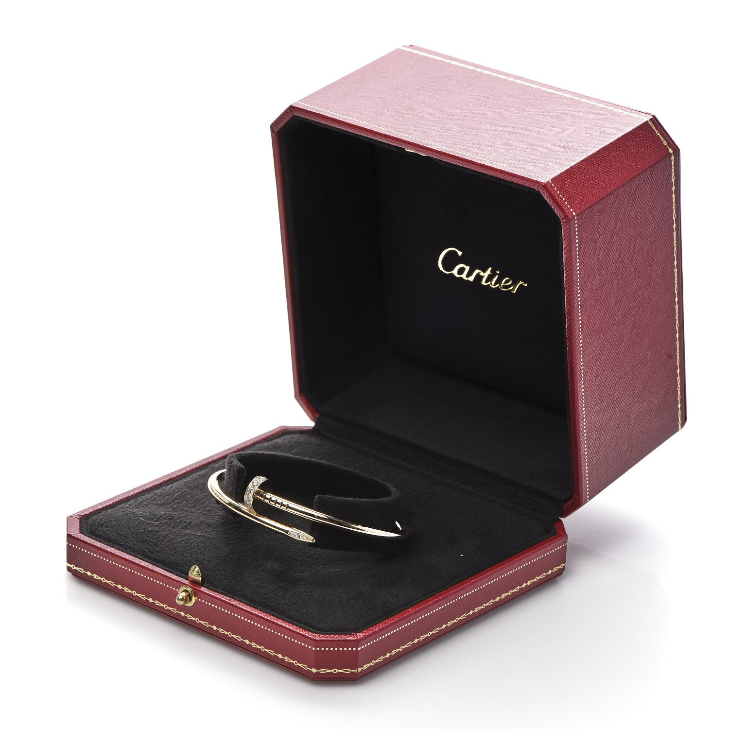 Cartier 18K Yellow Gold Diamond Juste Un Clou Bracelet 17 5 of 5