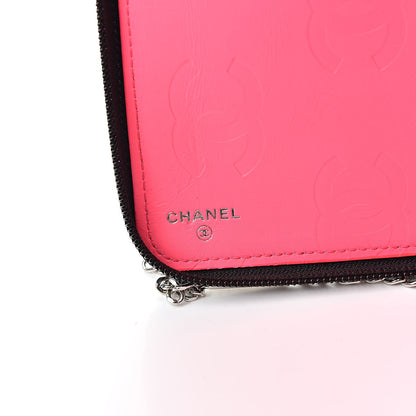Chanel Suede Cambon Zip Around Organizer Wallet Black 6 of 14