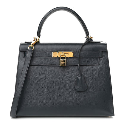 Hermes Courchevel Kelly Sellier 28 Bleu Marine 1 of 11