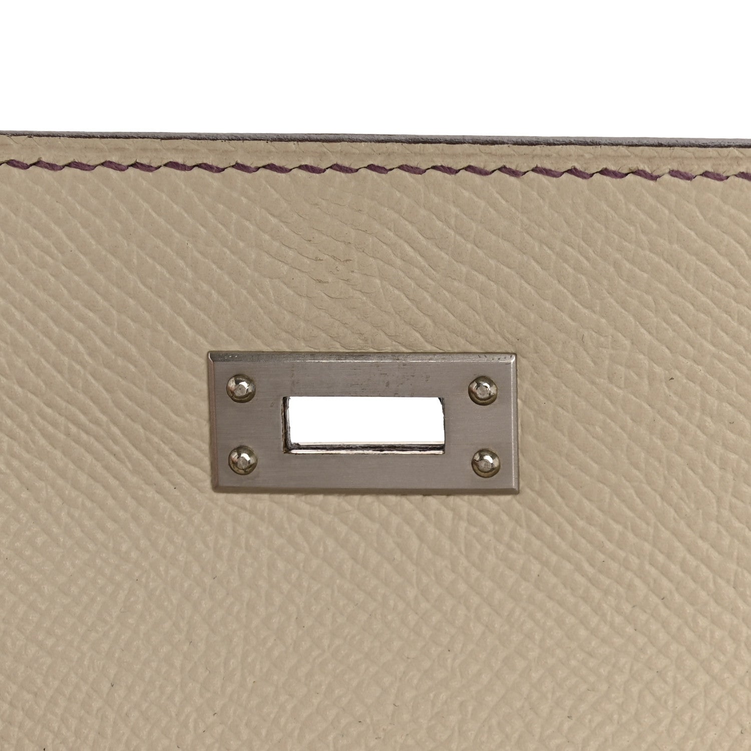 Hermes Epsom Bi-Color Horseshoe Kelly Sellier 25 Craie Anemone 11 of 14