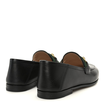Gucci Malaga Kid Web Womens Horsebit Loafers 35 Black 5 of 10