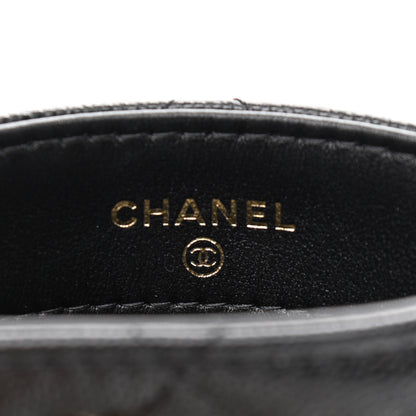 Chanel Caviar Quilted French New Wave Phone Holder With Chain Black 6 of 12
