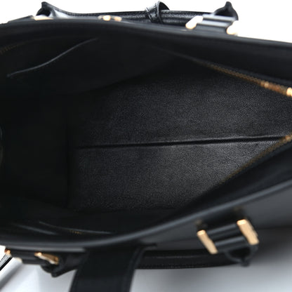 Saint Laurent Smooth Calfskin Small Monogram Cabas Black 5 of 7