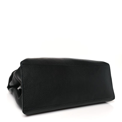 Gucci Cellarius Calfskin Medium Bamboo Daily Top Handle Bag Black 4 of 10