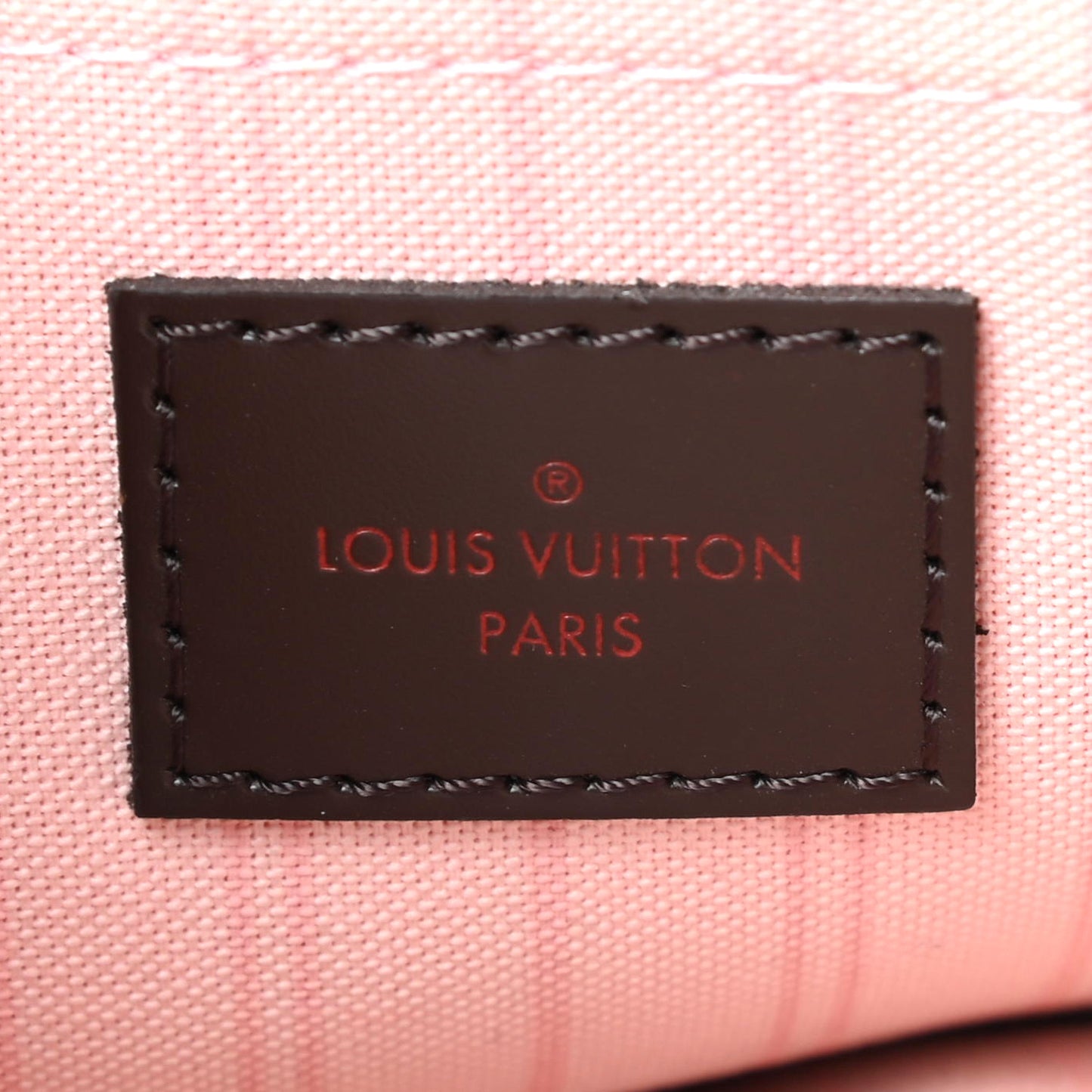 Damier Ebene Neverfull MM GM Pochette Rose Ballerine