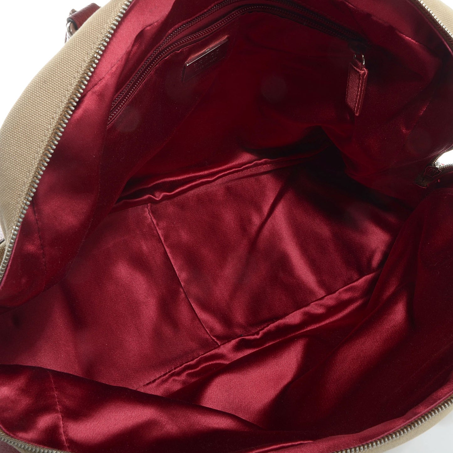 Canvas Boston Bag Red