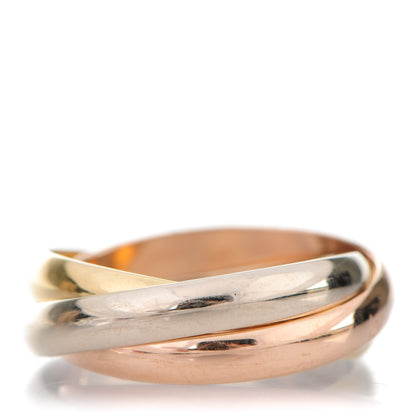 Cartier 18k Pink Yellow White Gold Les Must De Cartier Trinity Ring 56 7.75 3 of 5