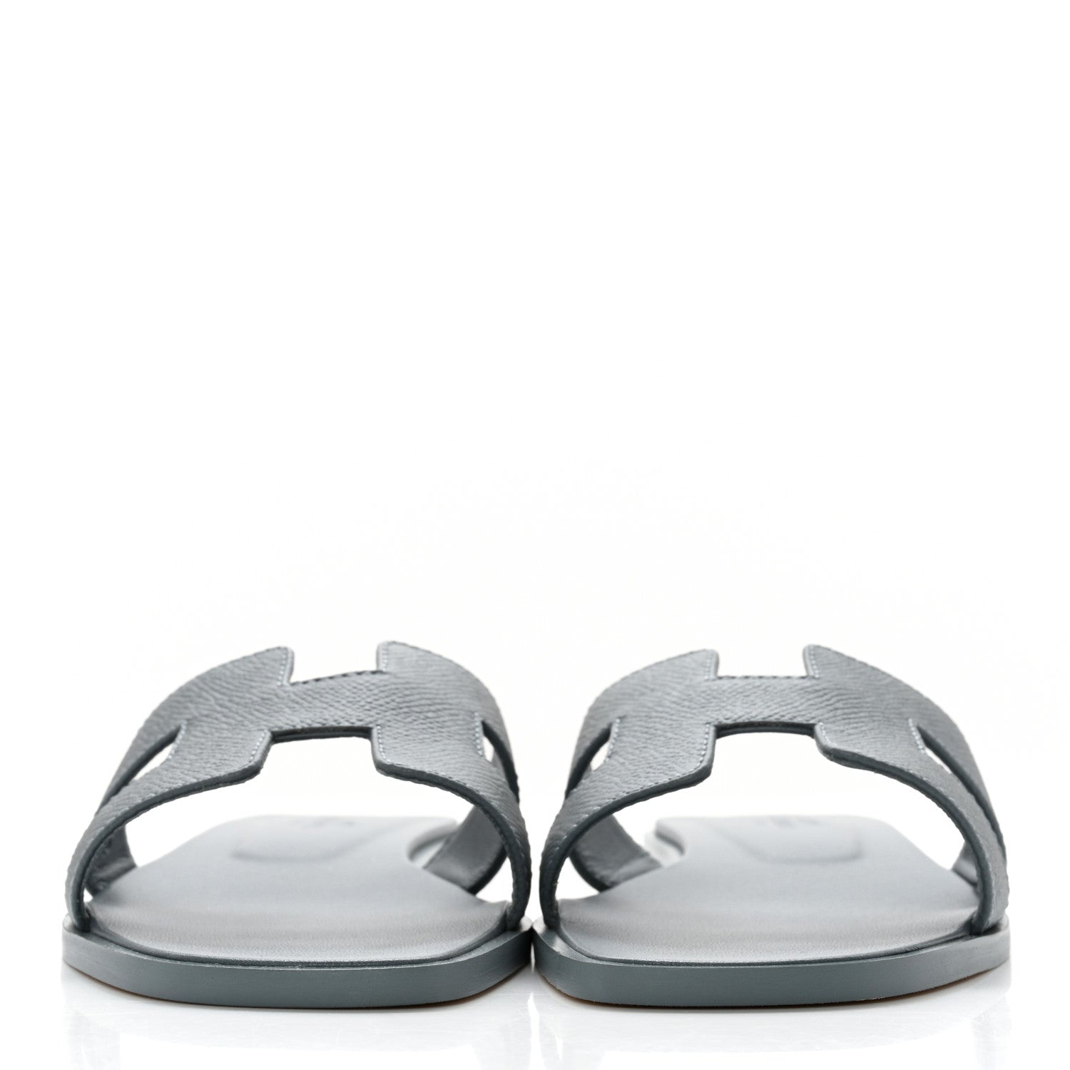 Hermes Epsom Oran Sandals 36 Gris Antarctique 2 of 9