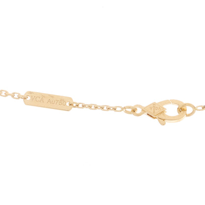 Van Cleef & Arpels 18K Yellow Gold Mother of Pearl Vintage Alhambra Pendant Necklace 3 of 5