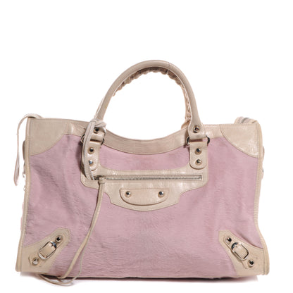 Balenciaga Chevre Pony Hair City Pale Rose 1 of 9