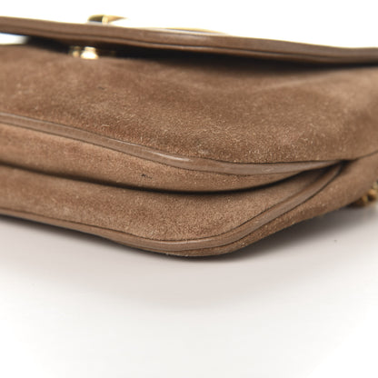 Gucci Suede Cudu Small 1973 Chain Shoulder Bag Marron Glace 10 of 11