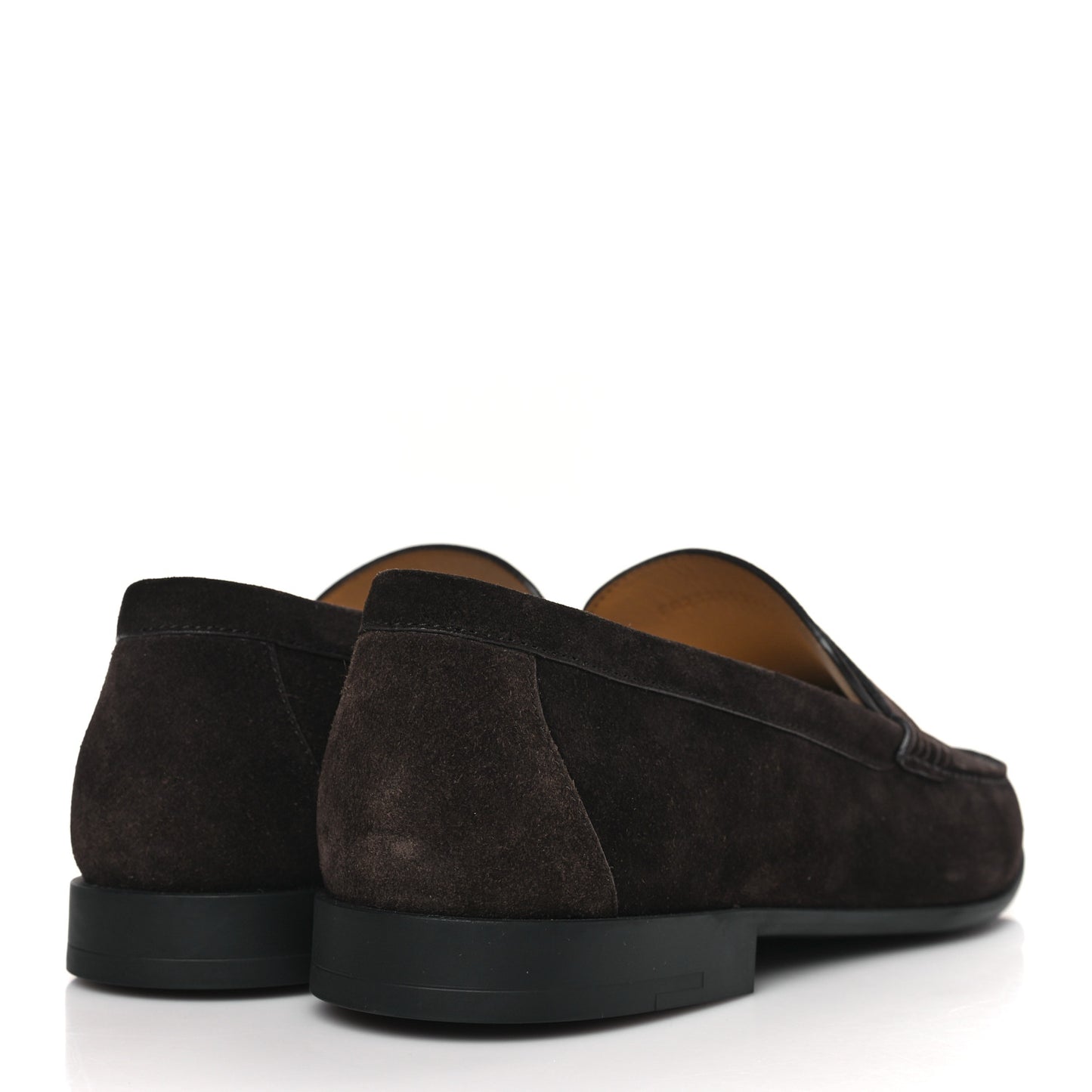 Suede Calfskin Mens Duke Loafers 44