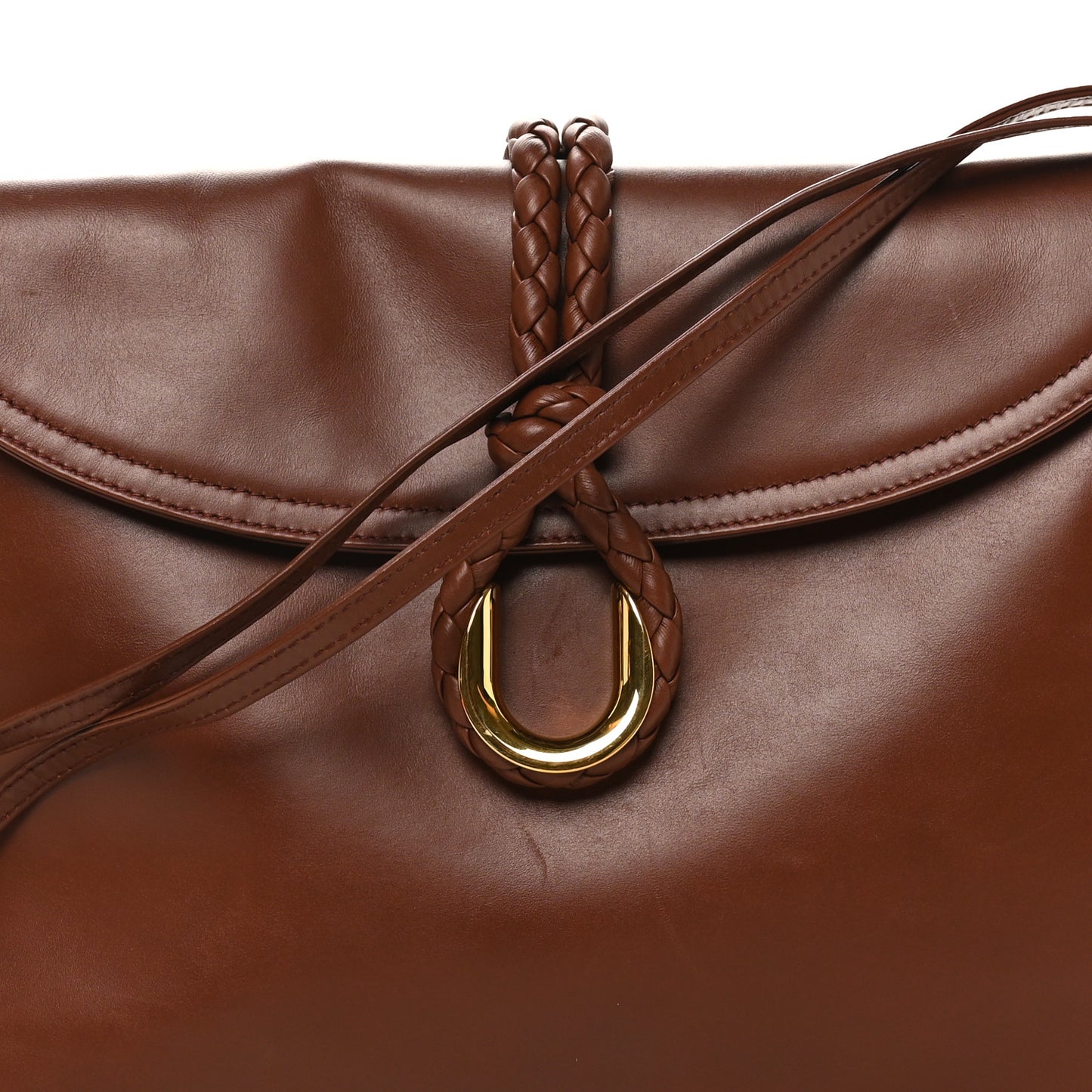 Smooth Calfskin Medium Liberta Shoulder Bag Sapele