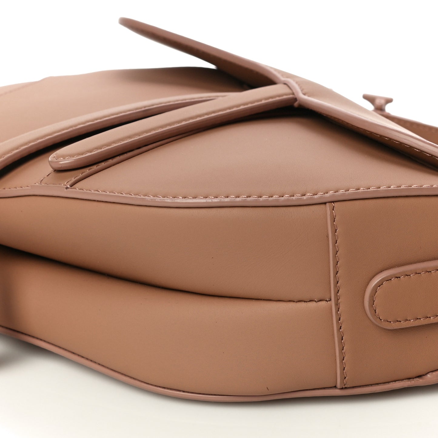 Ultra Matte Calfskin Saddle Bag Blush