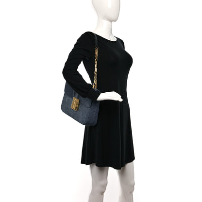 Tom Ford Denim T-Clasp Shoulder Bag Blue 2 of 9