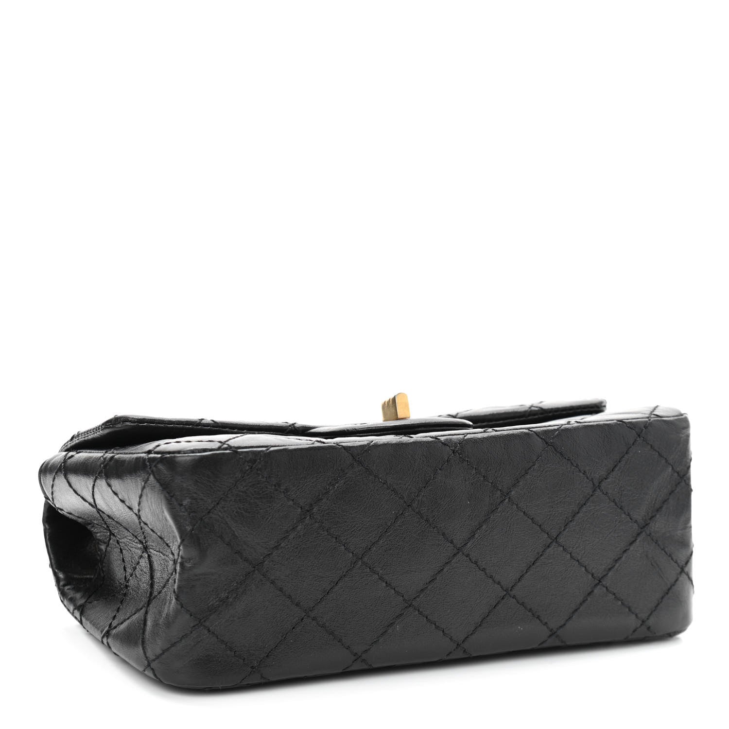 Chanel Aged Calfskin Quilted 2.55 Reissue Mini Flap Black 4 of 11