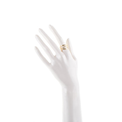 Tiffany 18K Yellow Gold Elsa Peretti Wave Ring 10.5 2 of 5
