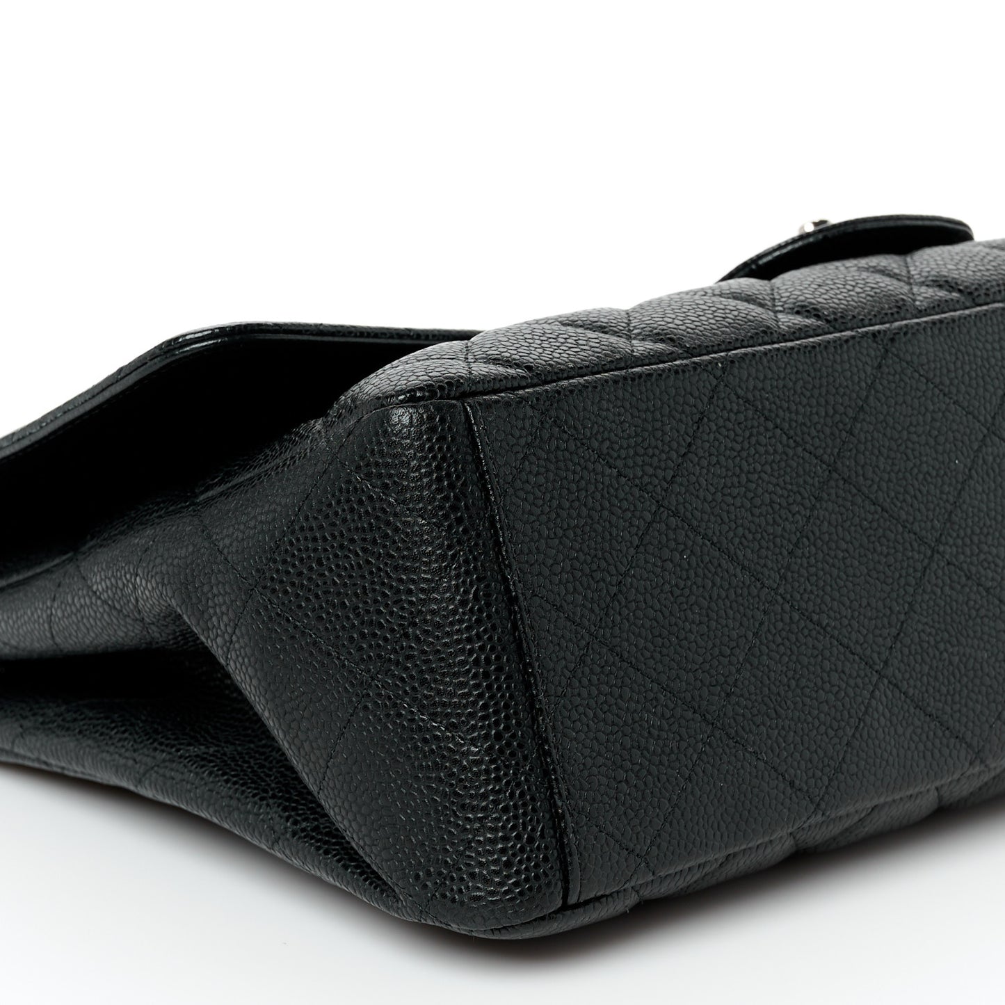 Caviar Quilted Maxi Single Flap Black