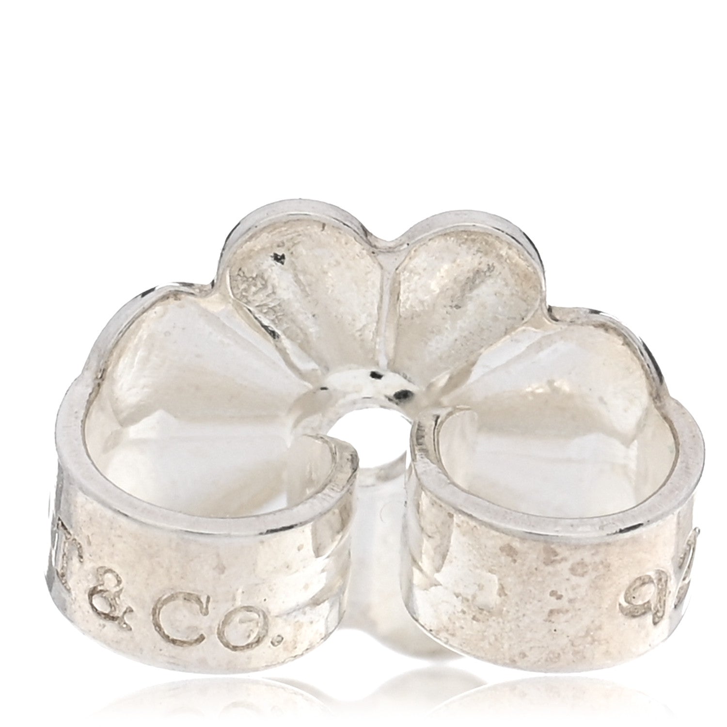 Tiffany Sterling Silver Twist Knot Earrings 4 of 4