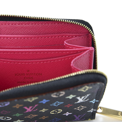 Louis Vuitton Monogram Multicolor Zippy Coin Purse Black Grenade 7 of 8