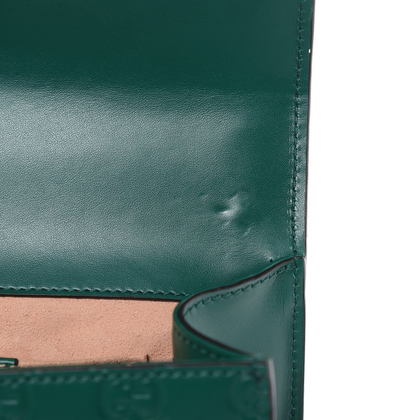 Guccissima Small Padlock Shoulder Bag Emerald